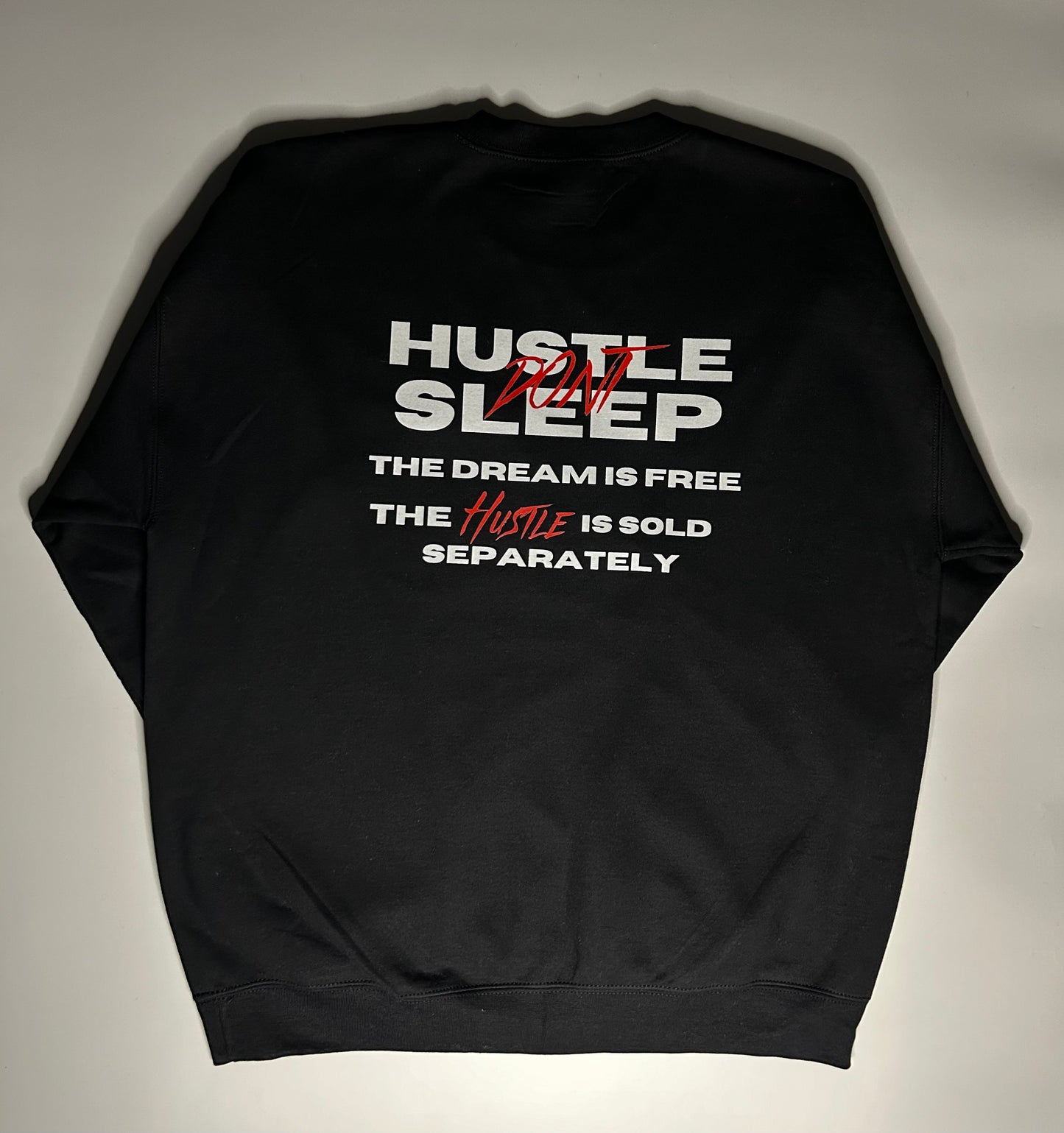 {Black} Hustle Crewneck